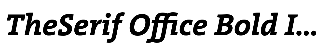 TheSerif Office Bold Italic